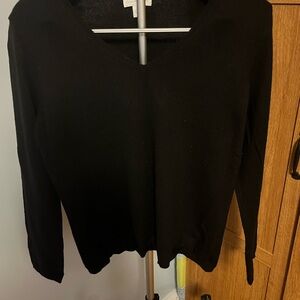 Charter Club Black Cashmere V-Neck Sweater